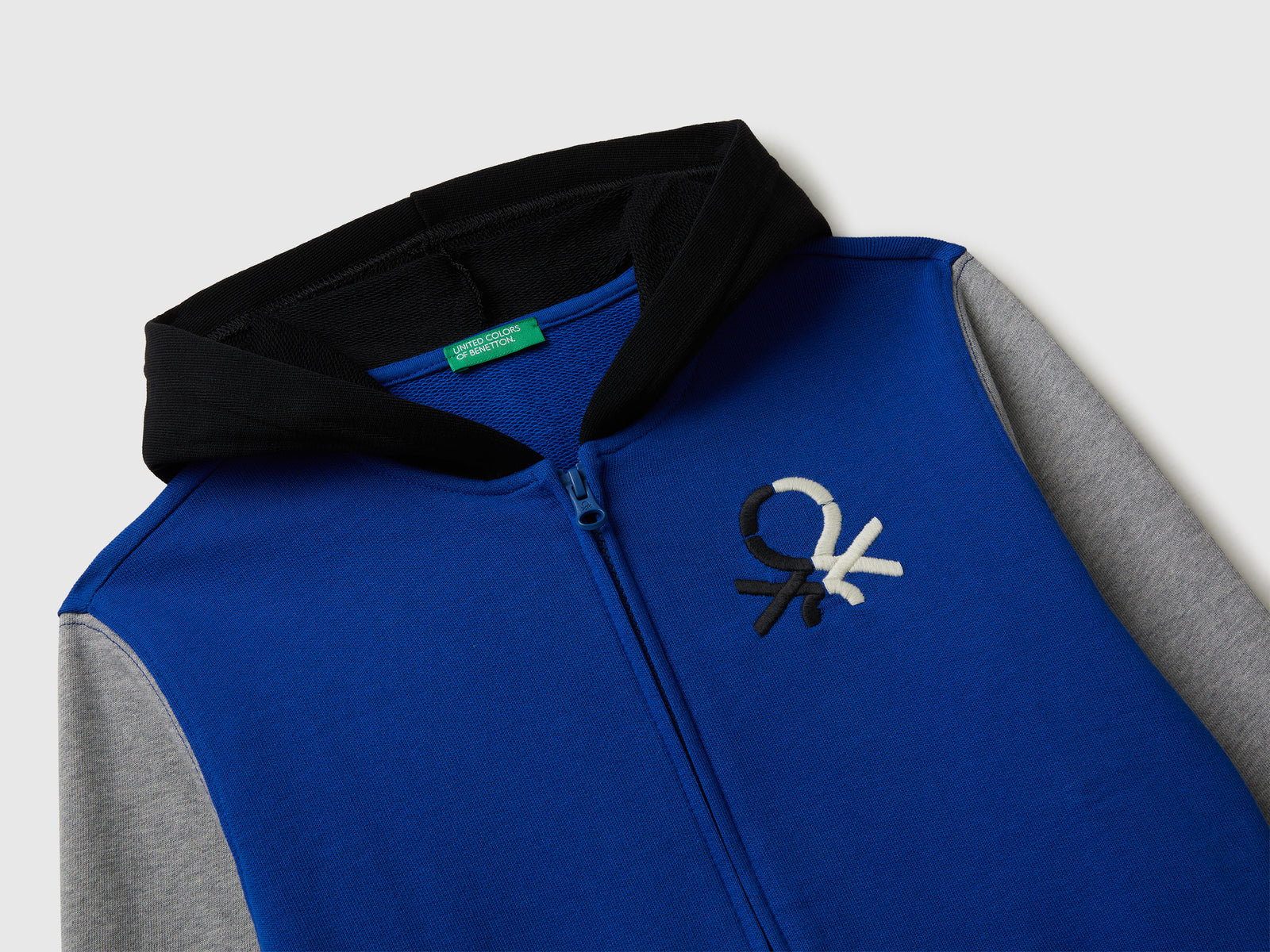 Felpa con zip e cappuccio da bambino bluette 3 | Benetton Outlet