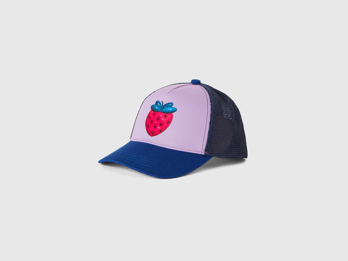 Cappello baseball in cotone e rete