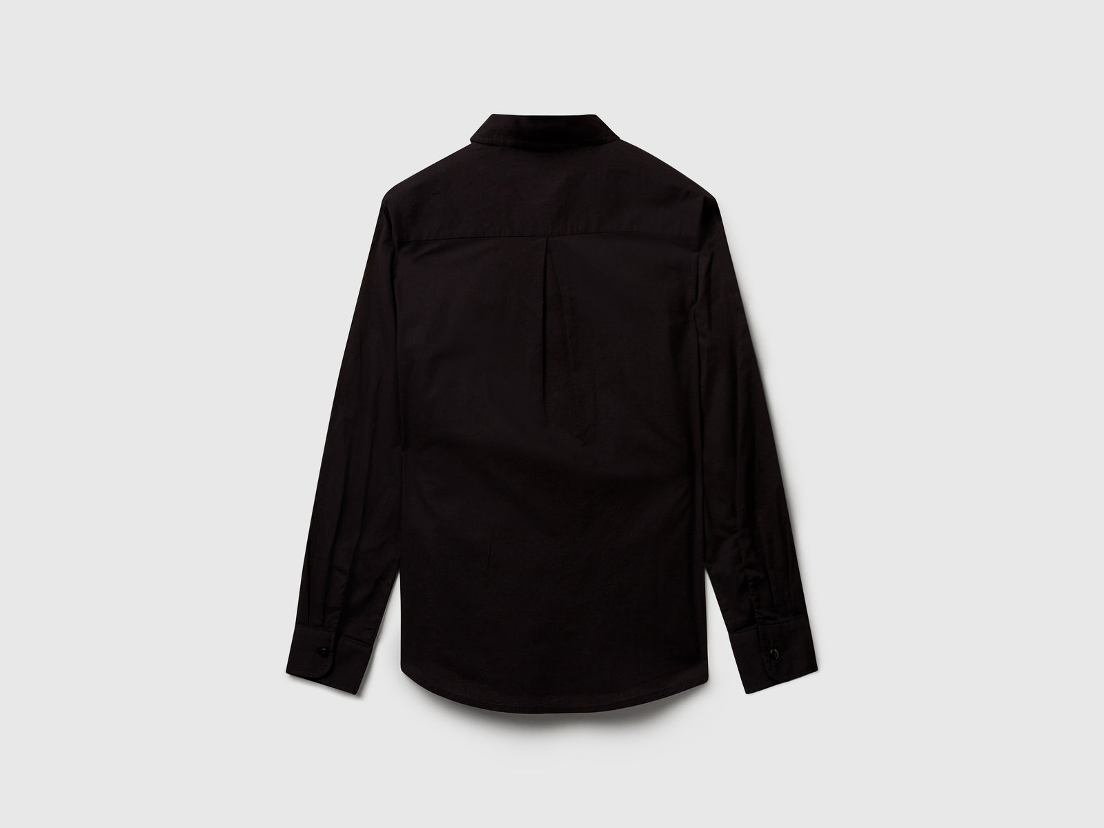 Camicia regular fit in cotone leggero da donna nero 2 | Benetton Outlet