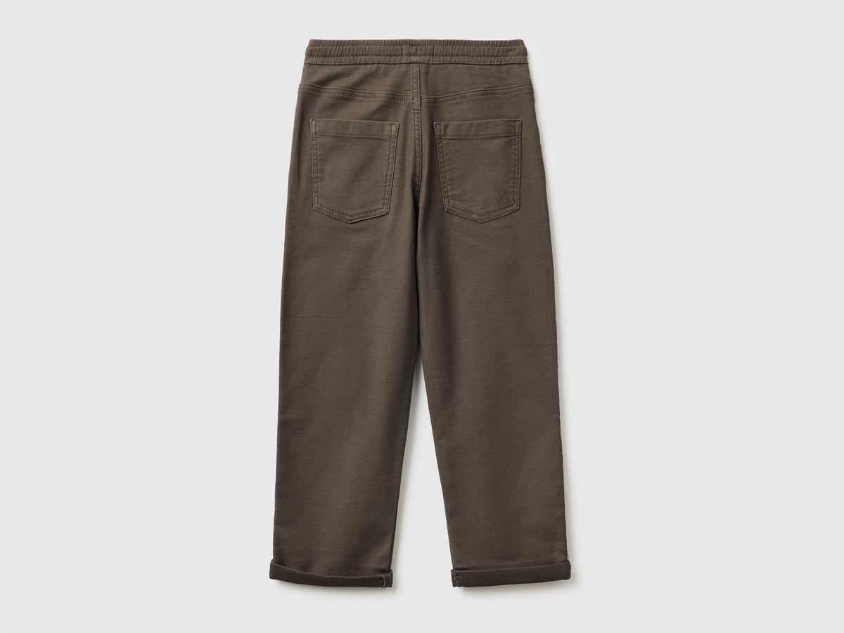 Joggers in misto cotone con coulisse