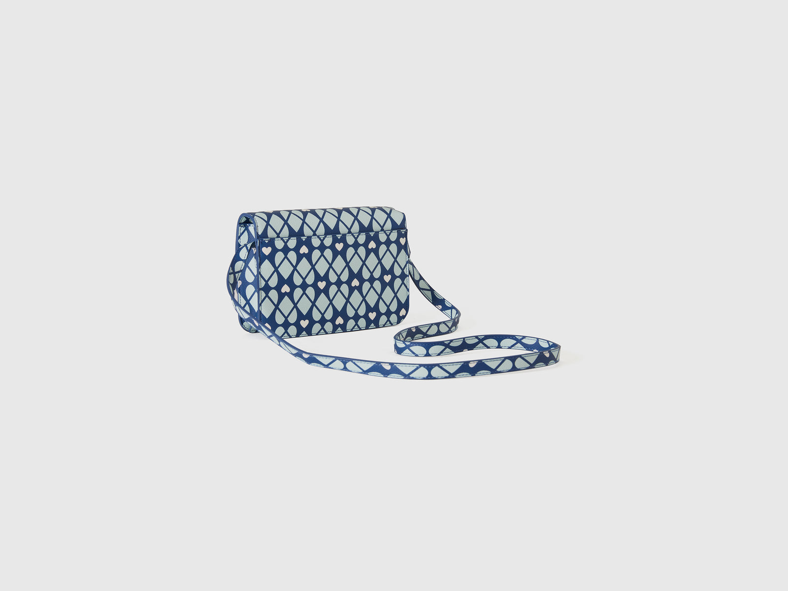 Be Bag con stampa cuori da bambina blu 2 | Benetton Outlet