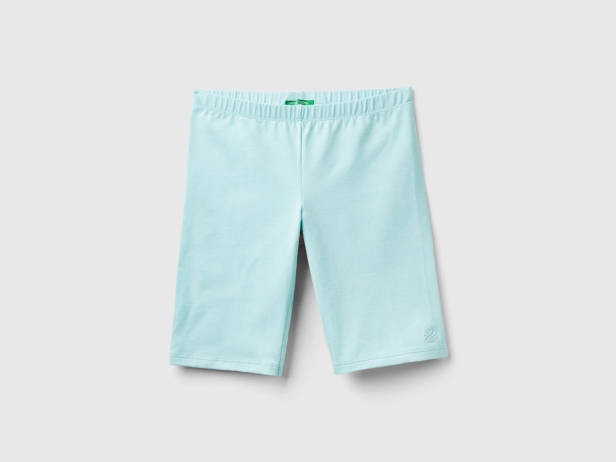 Leggings corti in cotone stretch