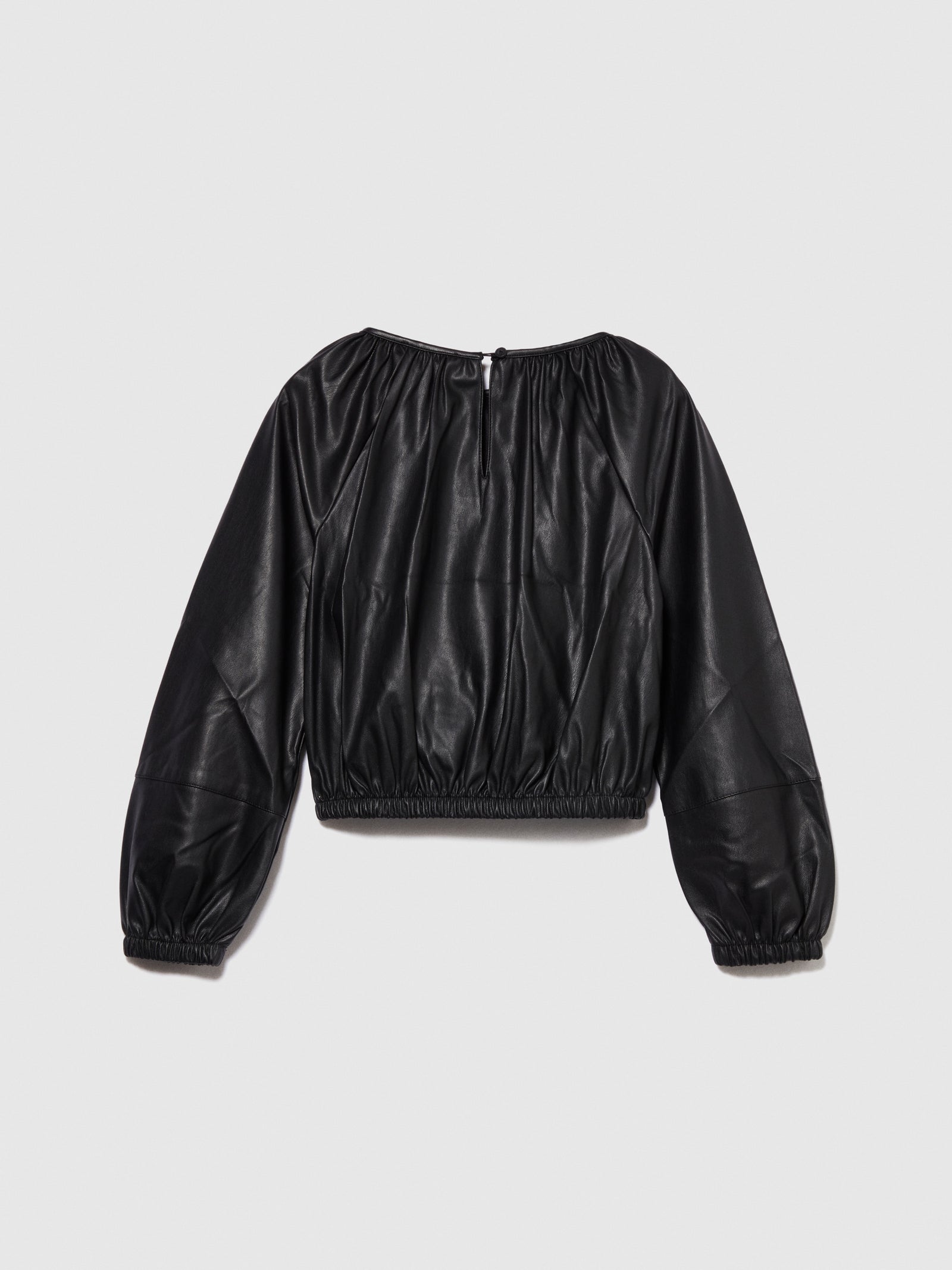 Blusa cropped da bambina nero 2 | Sisley young Outlet