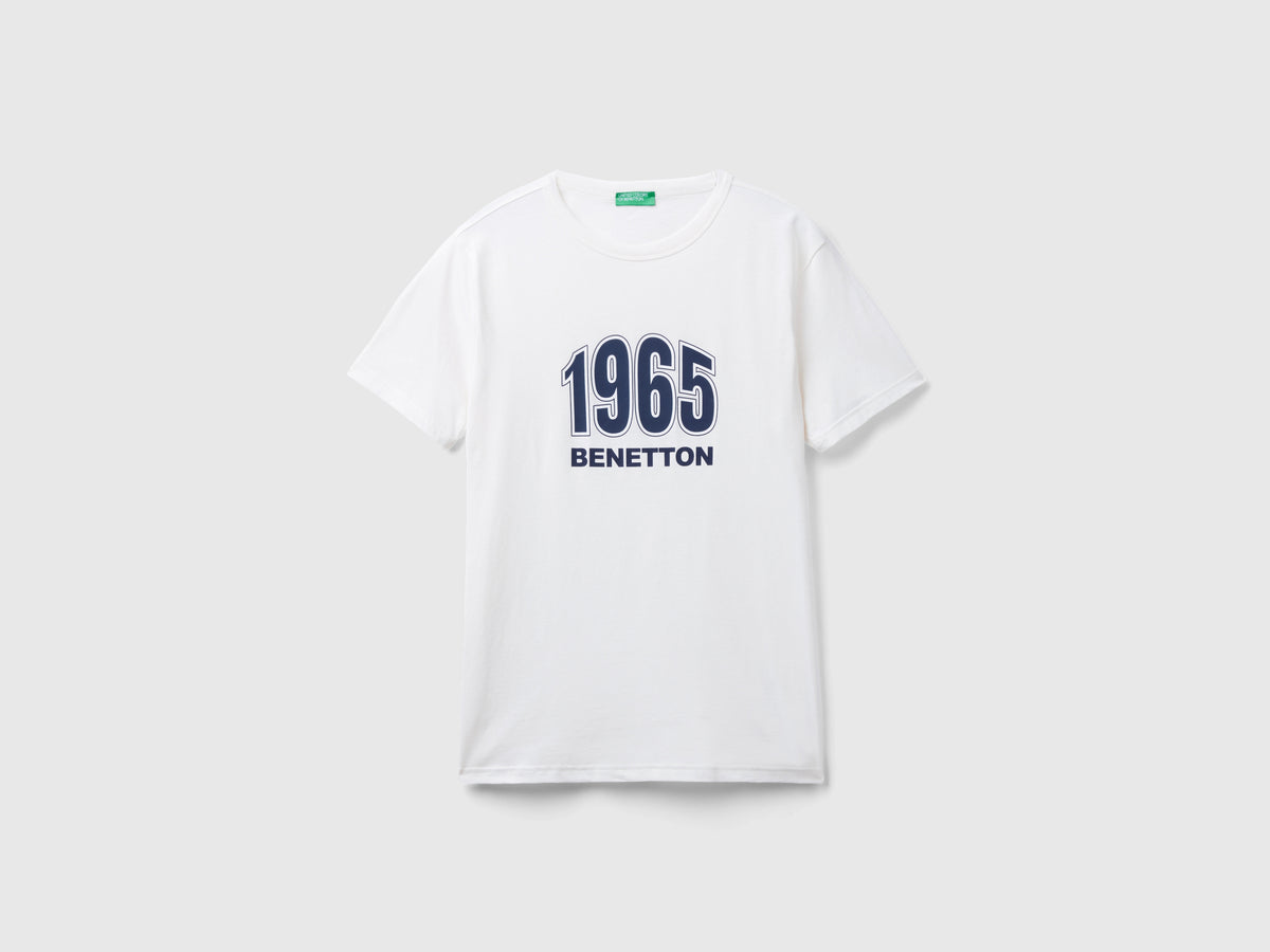T-shirt in cotone bio con stampa logo