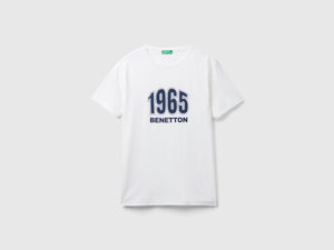 T-shirt in cotone bio con stampa logo