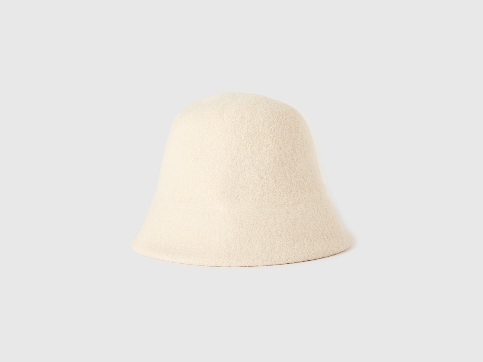 Cappello 100% lana da donna bianco panna | Benetton Outlet
