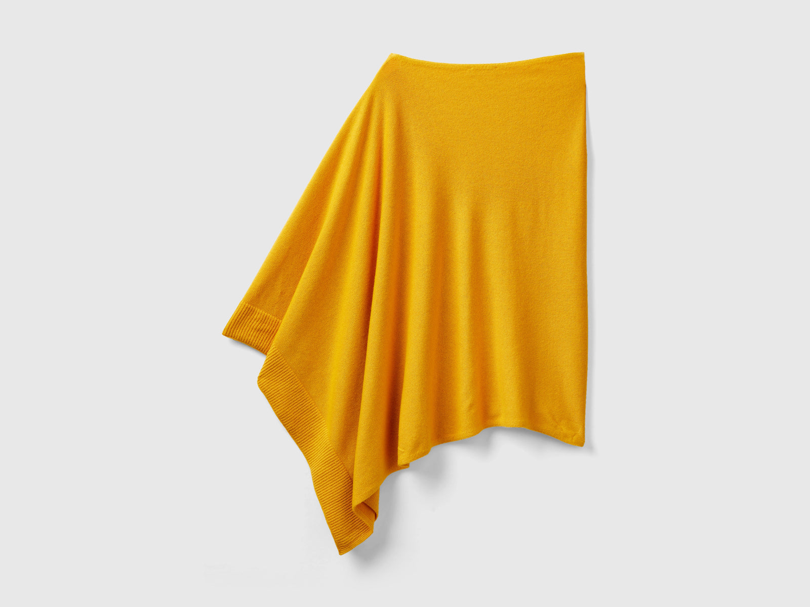 Mantella in misto cashmere da donna giallo 2 | Benetton Outlet