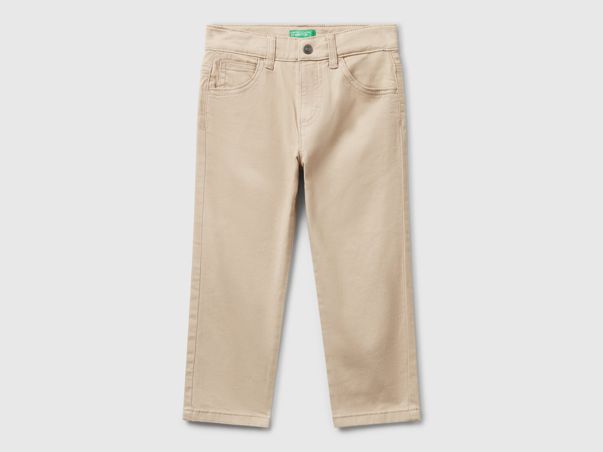 Pantaloni in cotone stretch