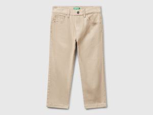 Pantaloni in cotone stretch