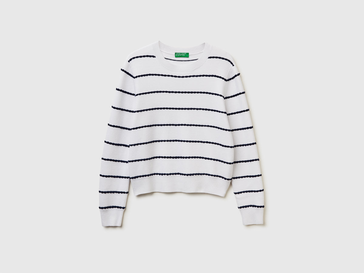 Maglia jacquard in misto viscosa