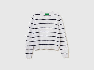 Maglia jacquard in misto viscosa