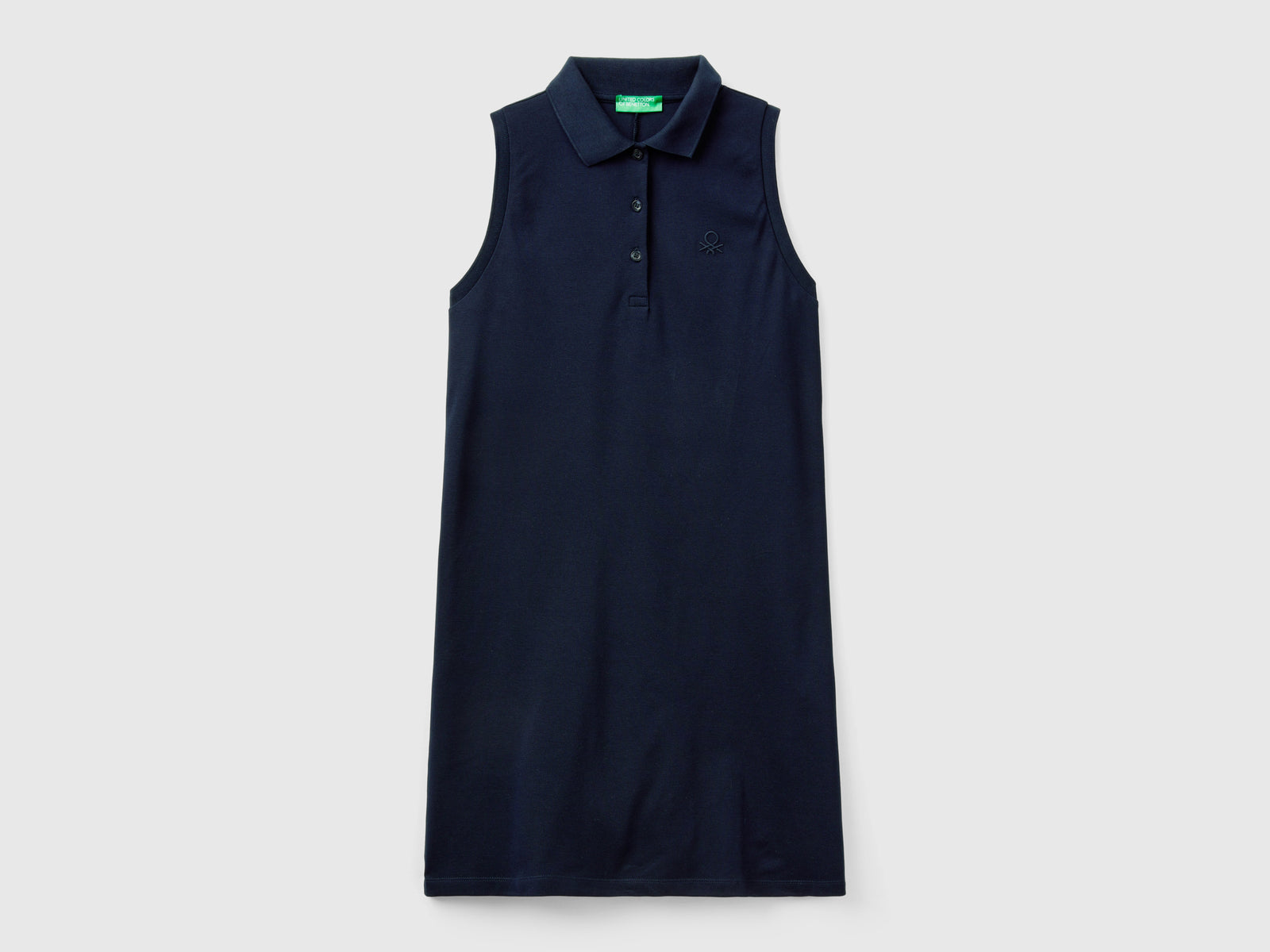 Vestito stile polo da donna blu scuro | Benetton Outlet