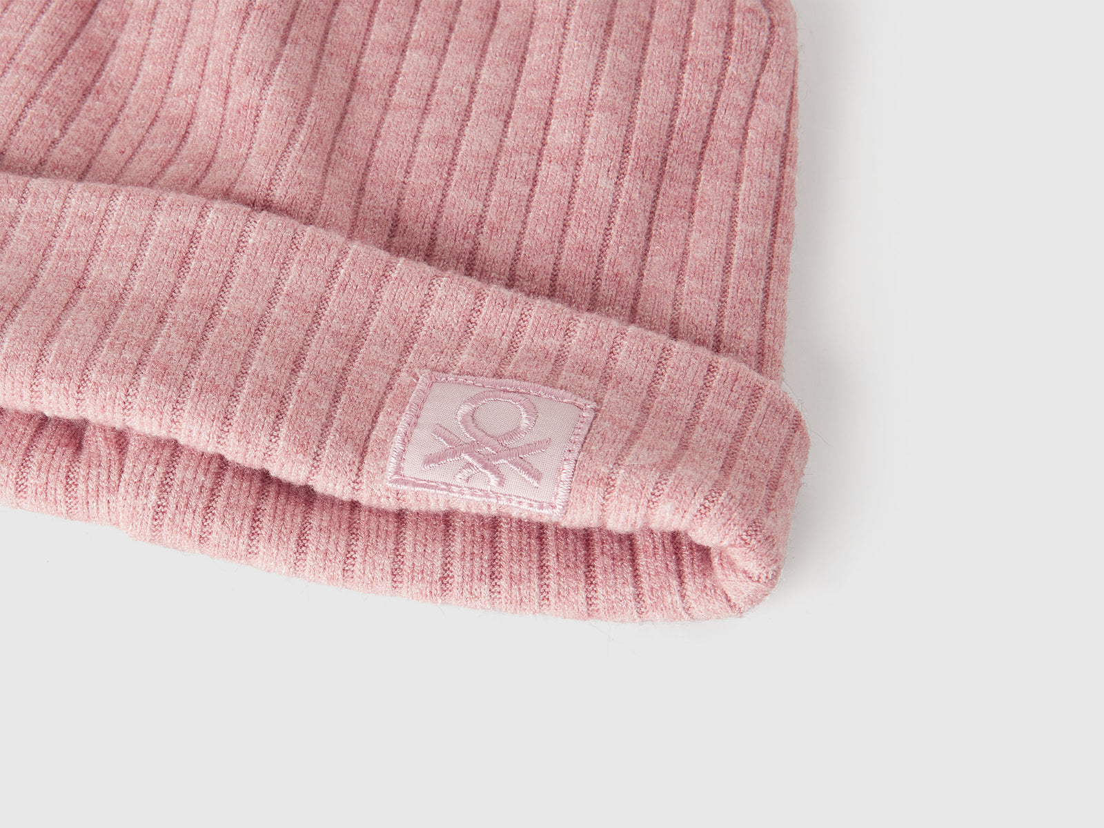 Cappello in misto viscosa stretch da bambino rosa tenue 3 | Benetton Outlet