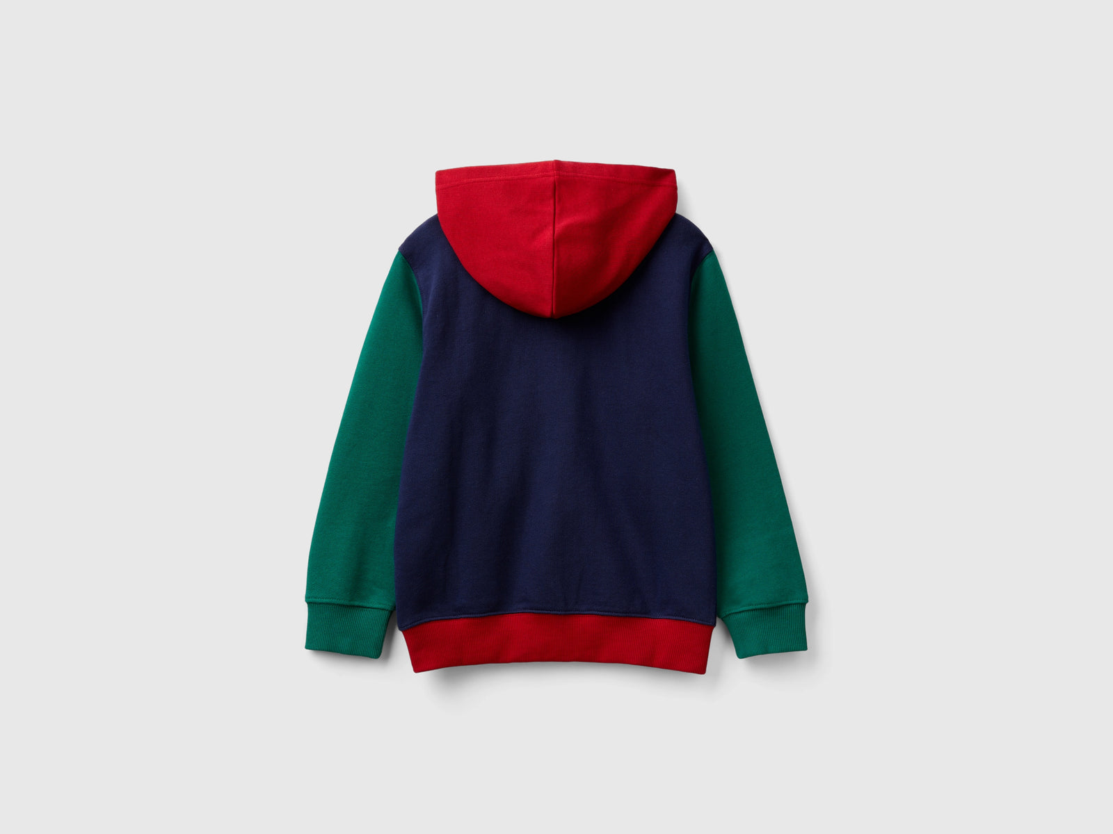 Felpa con zip e ricamo logo da bambino multi-color 2 | Benetton Outlet