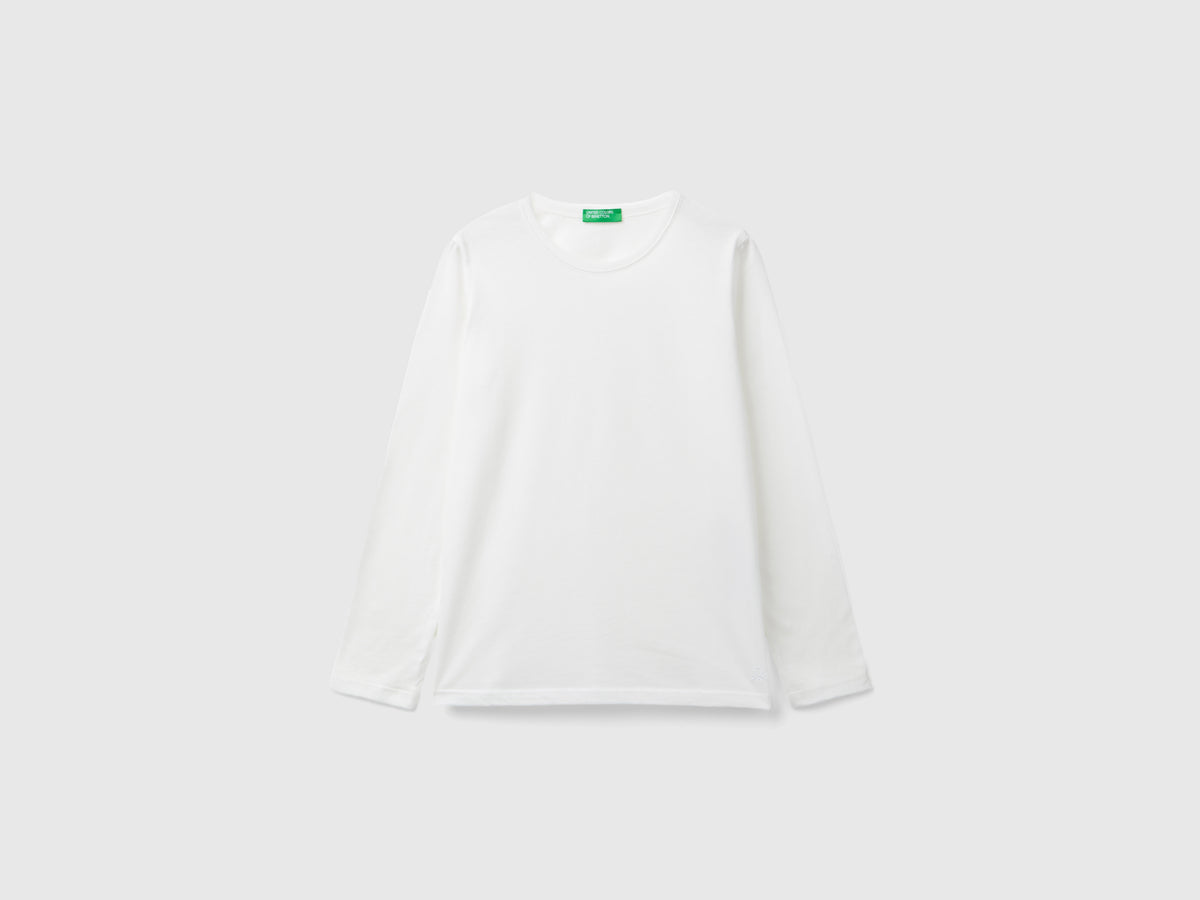 T-shirt a manica lunga in cotone bio