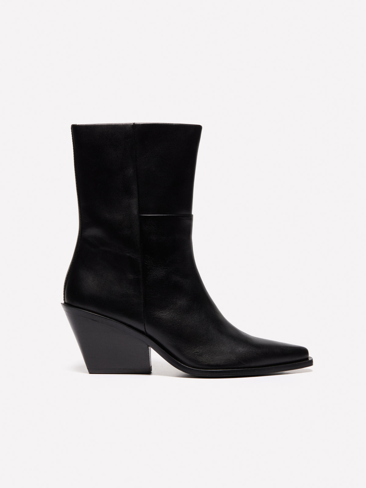 Botines de piel tejana