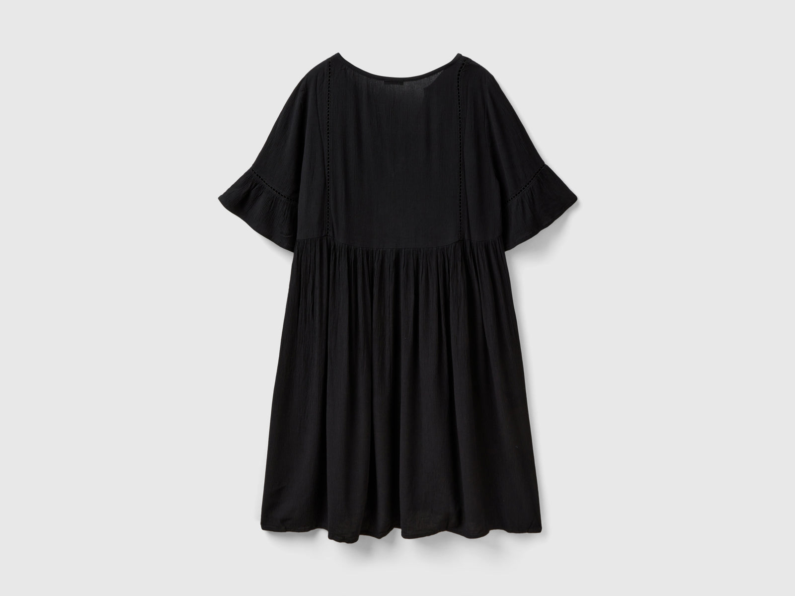 Kaftano in pura viscosa da donna nero 2 | Benetton Outlet