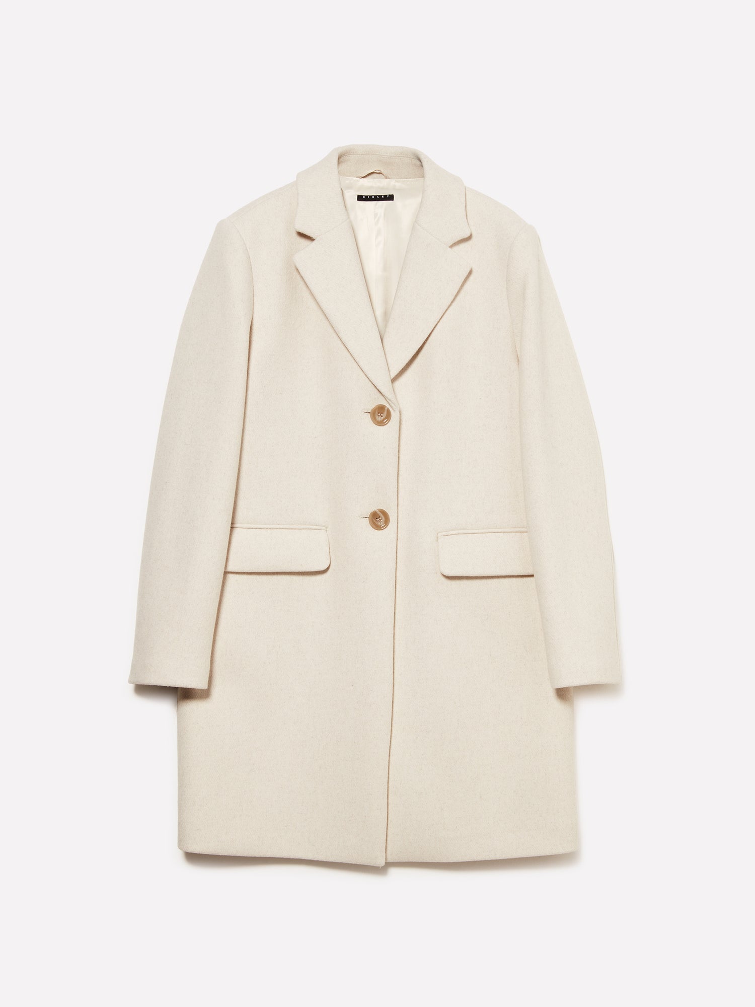Cappotto midi da donna bianco panna | Sisley Outlet