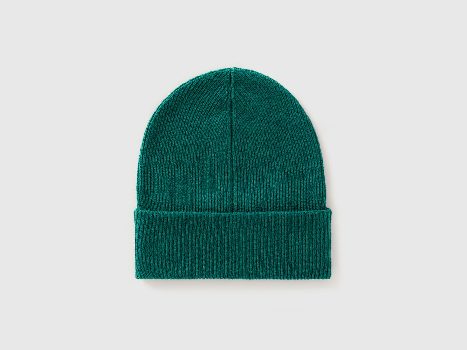 Berretto in misto lana da bambino verde scuro 2 | Benetton Outlet
