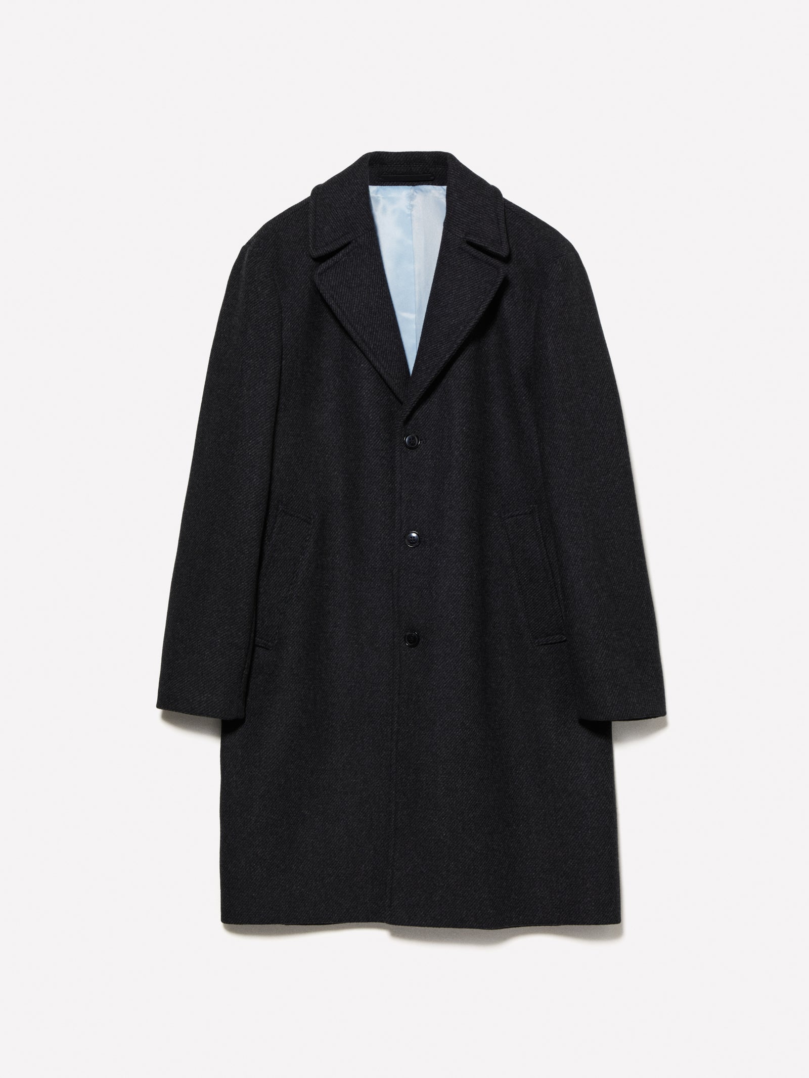 Cappottoo monopetto da uomo grigio scuro | Sisley Outlet