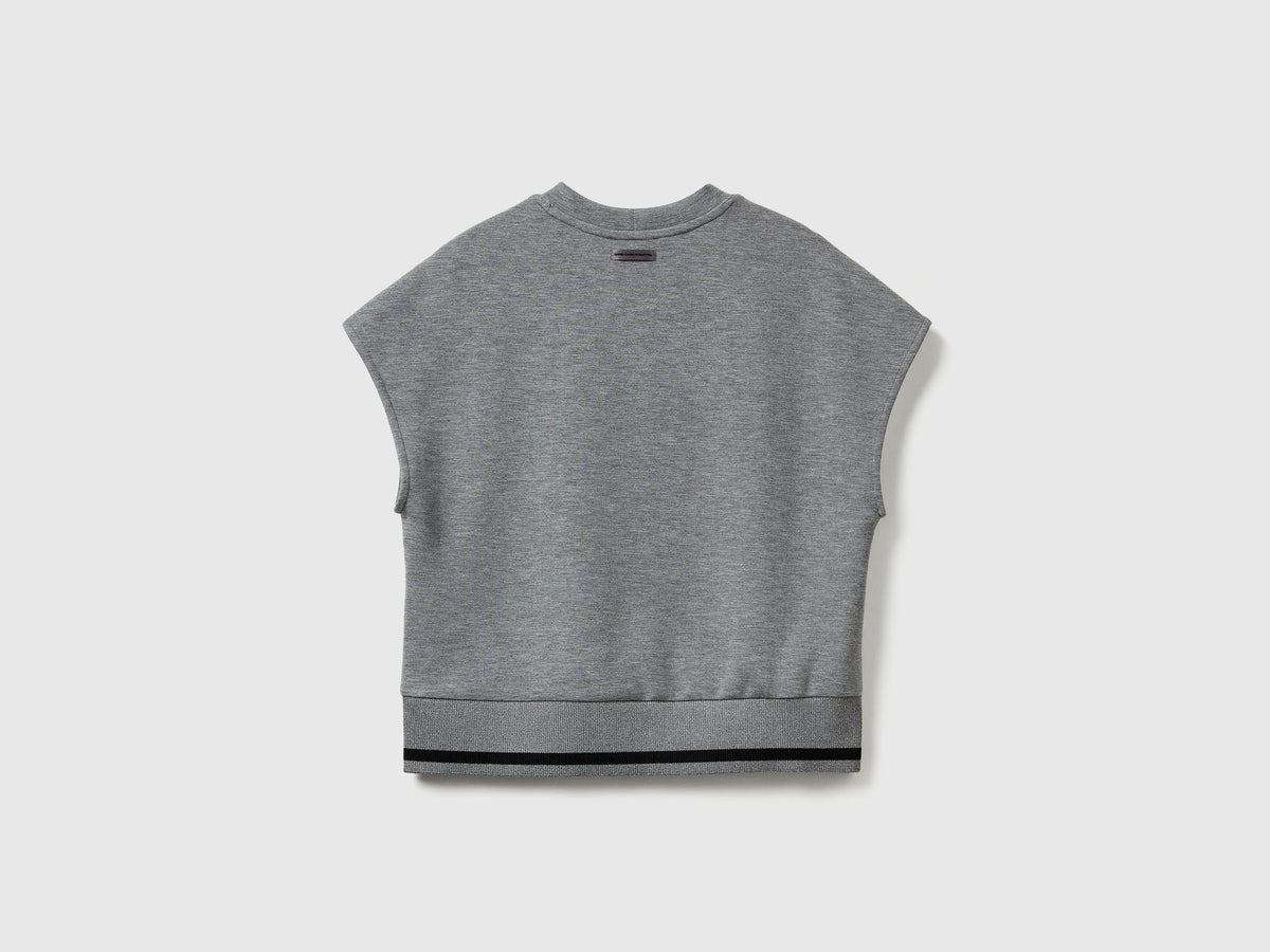 Maglia smanicata in Modal stretch