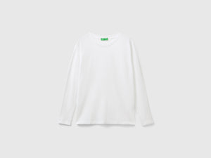 T-shirt manica lunga in cotone leggero