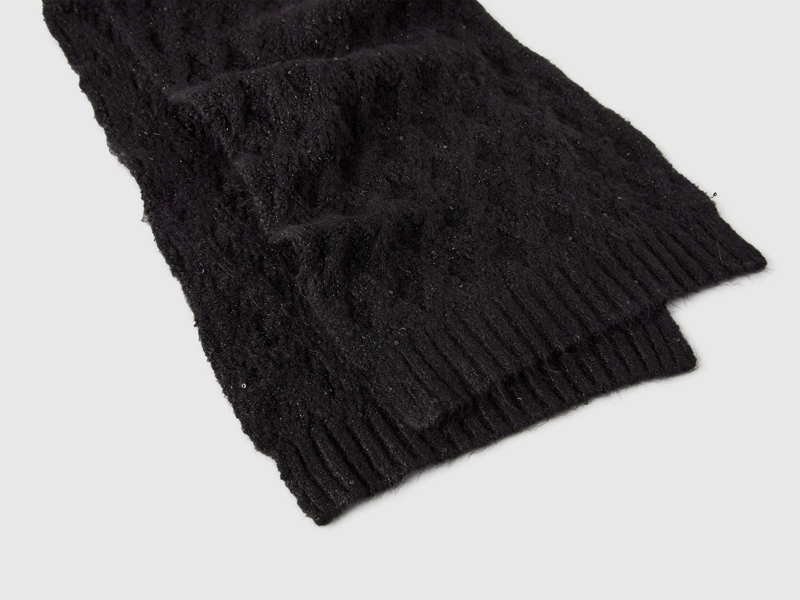 Sciarpa con lurex da bambina nero 3 | Benetton Outlet