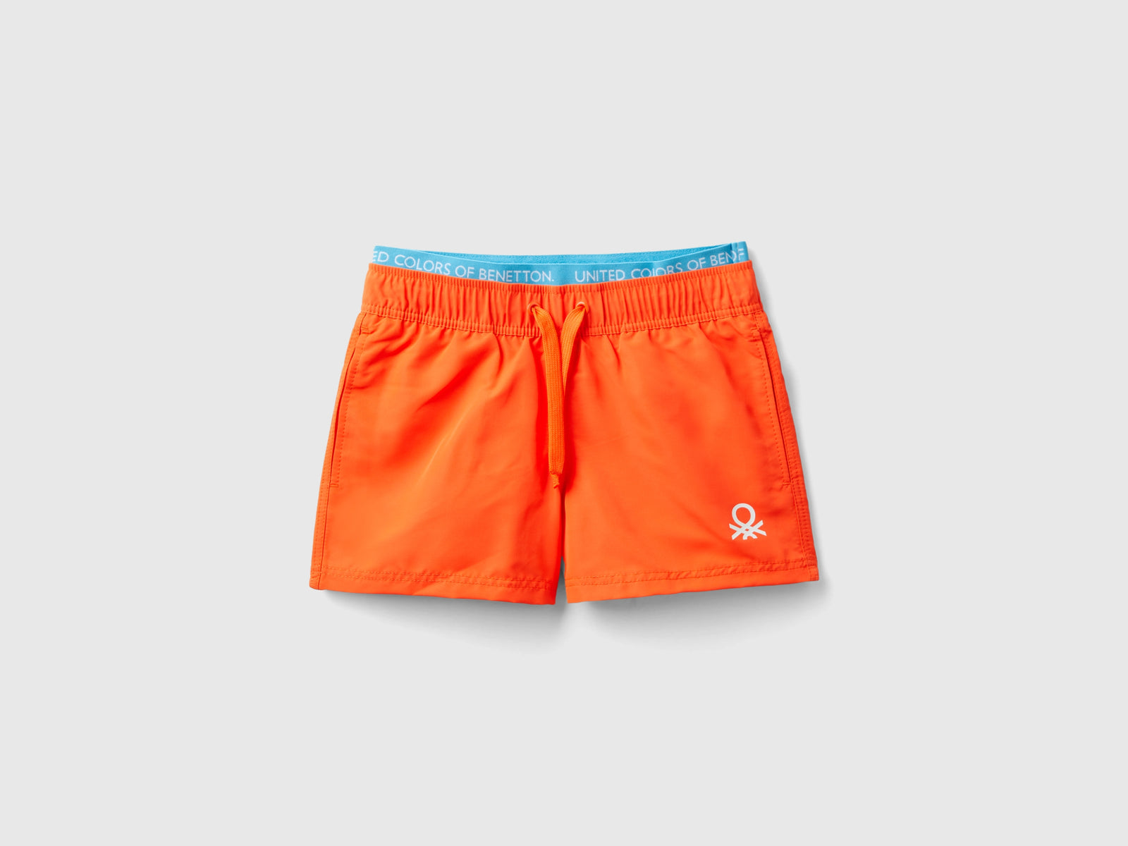 Boxer mare con coulisse da bambino arancione | Benetton Outlet