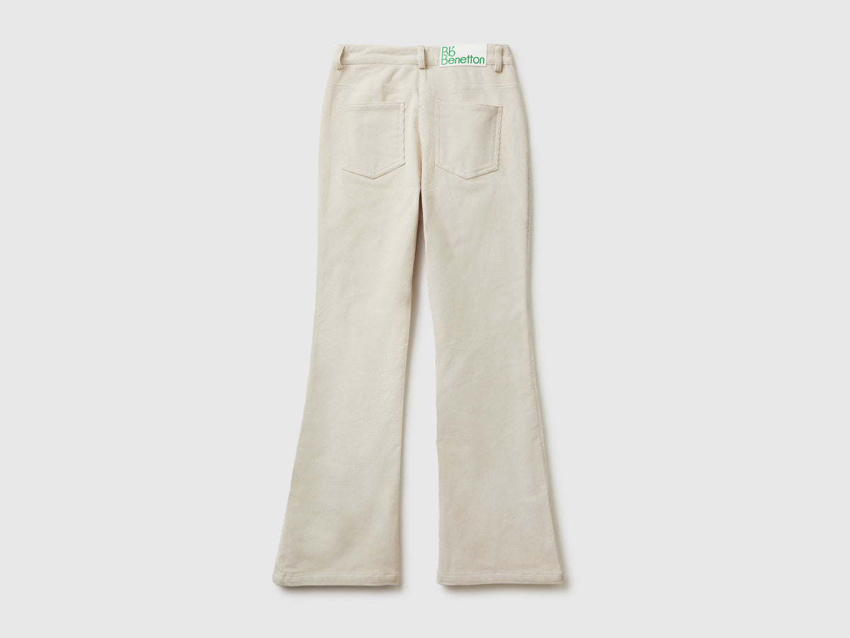 Pantaloni bootcut in velluto