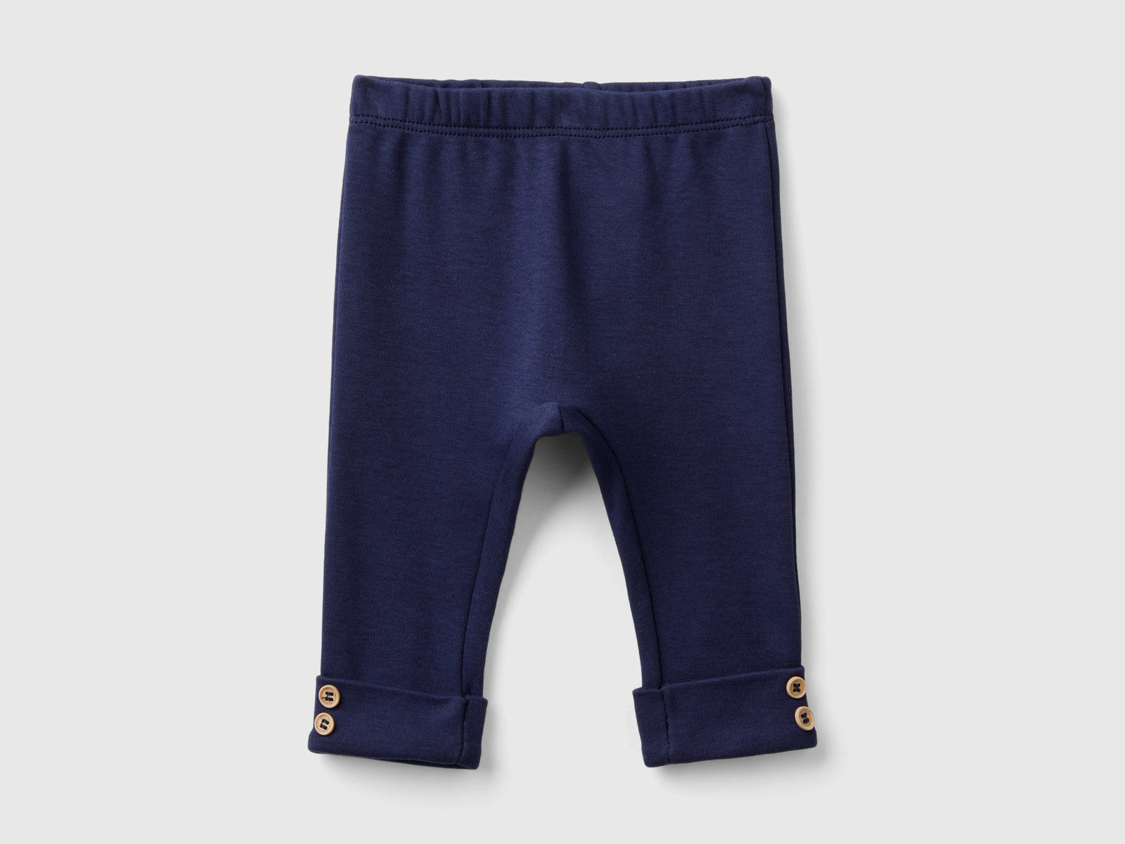 Organic cotton leggings da neonato blu scuro | Benetton Outlet