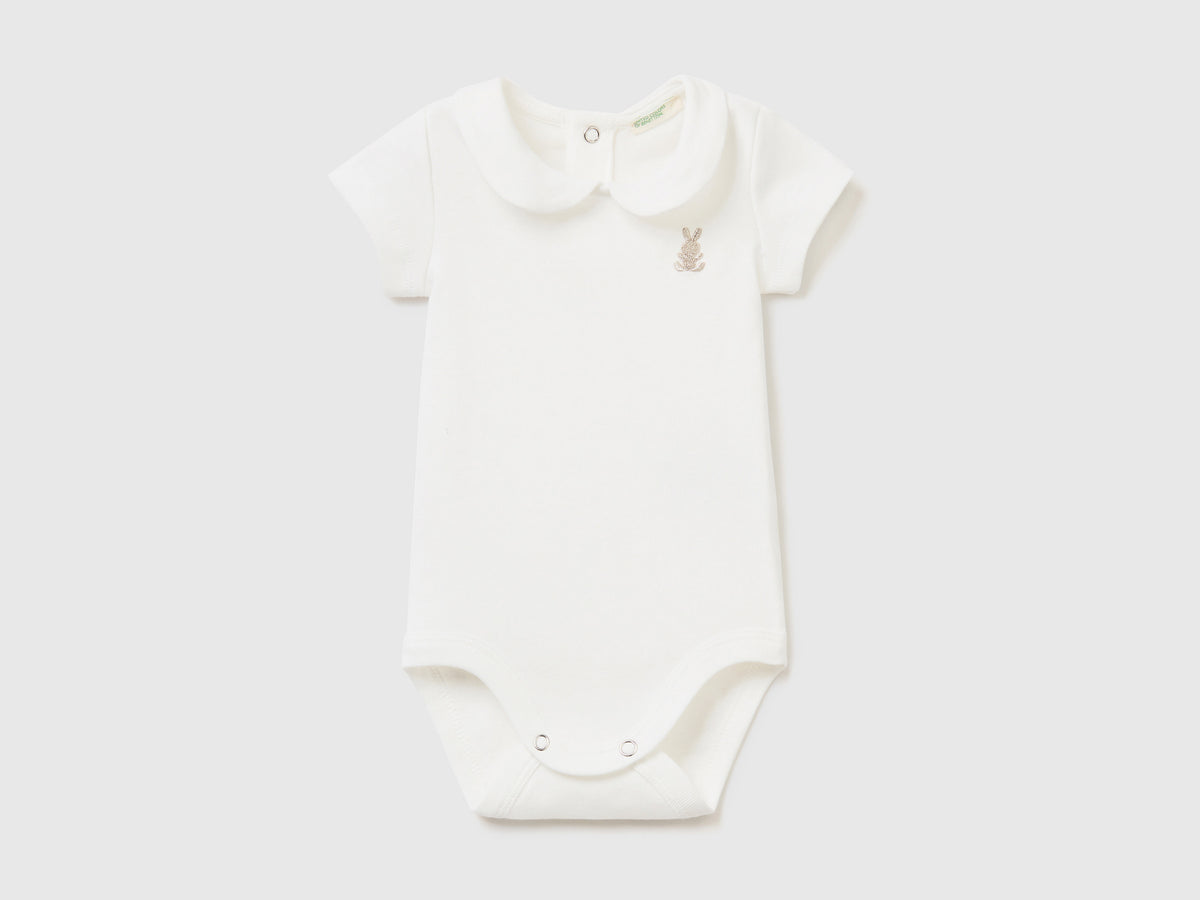 Body con colletto in cotone biologico