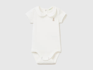 Body con colletto in cotone biologico