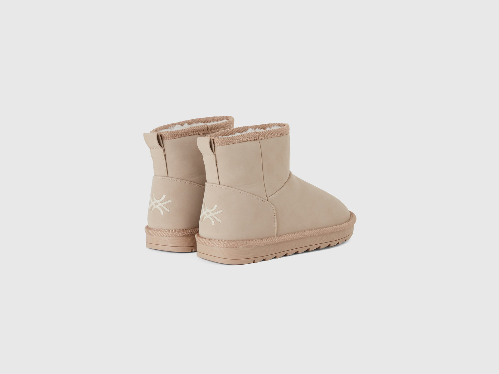 Tronchetti in tessuto spalmato da bambino beige 2 | Benetton Outlet