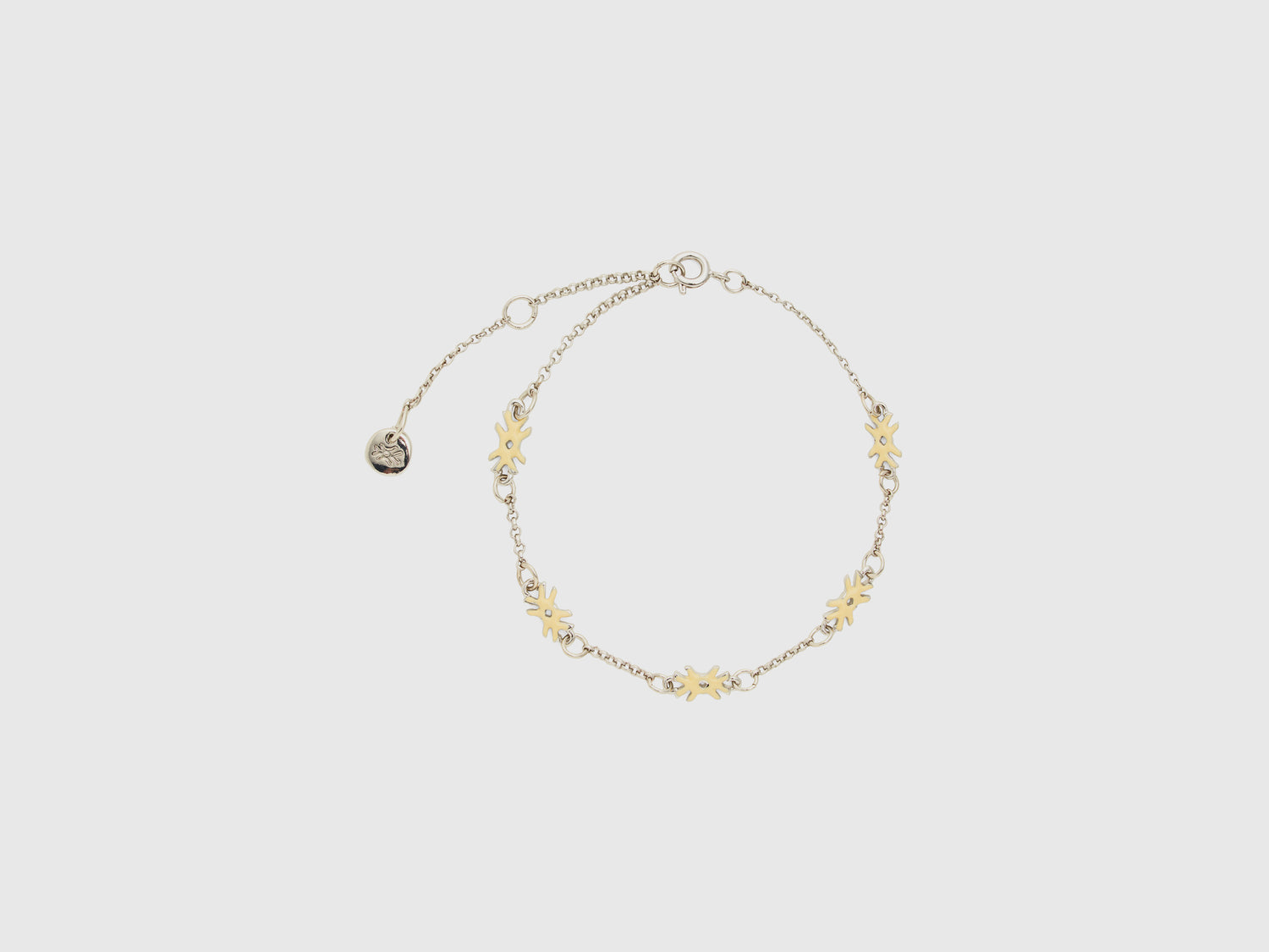 Bracciale con loghi chiaro da donna giallo | Benetton Outlet