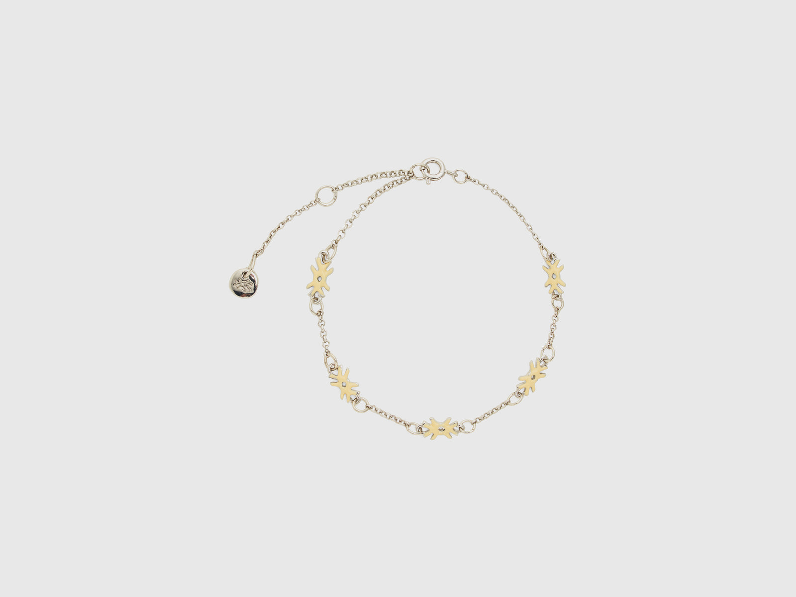 Bracciale con loghi chiaro da donna giallo | Benetton Outlet