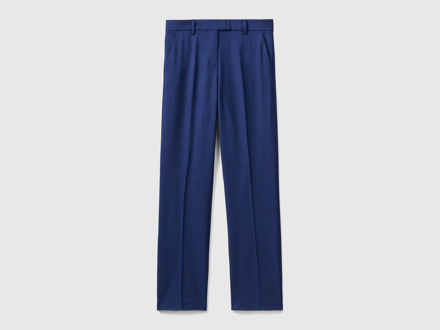 Pantaloni fluidi regular fit da donna blu scuro | Benetton Outlet