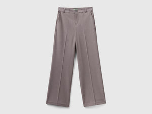 Pantaloni ampi in flanella