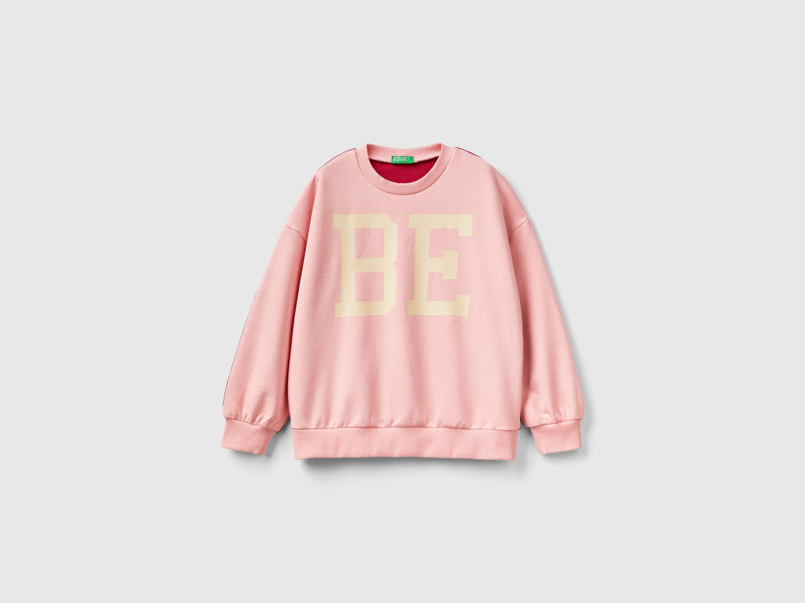 Felpa color block con stampa da bambina multi-color | Benetton Outlet