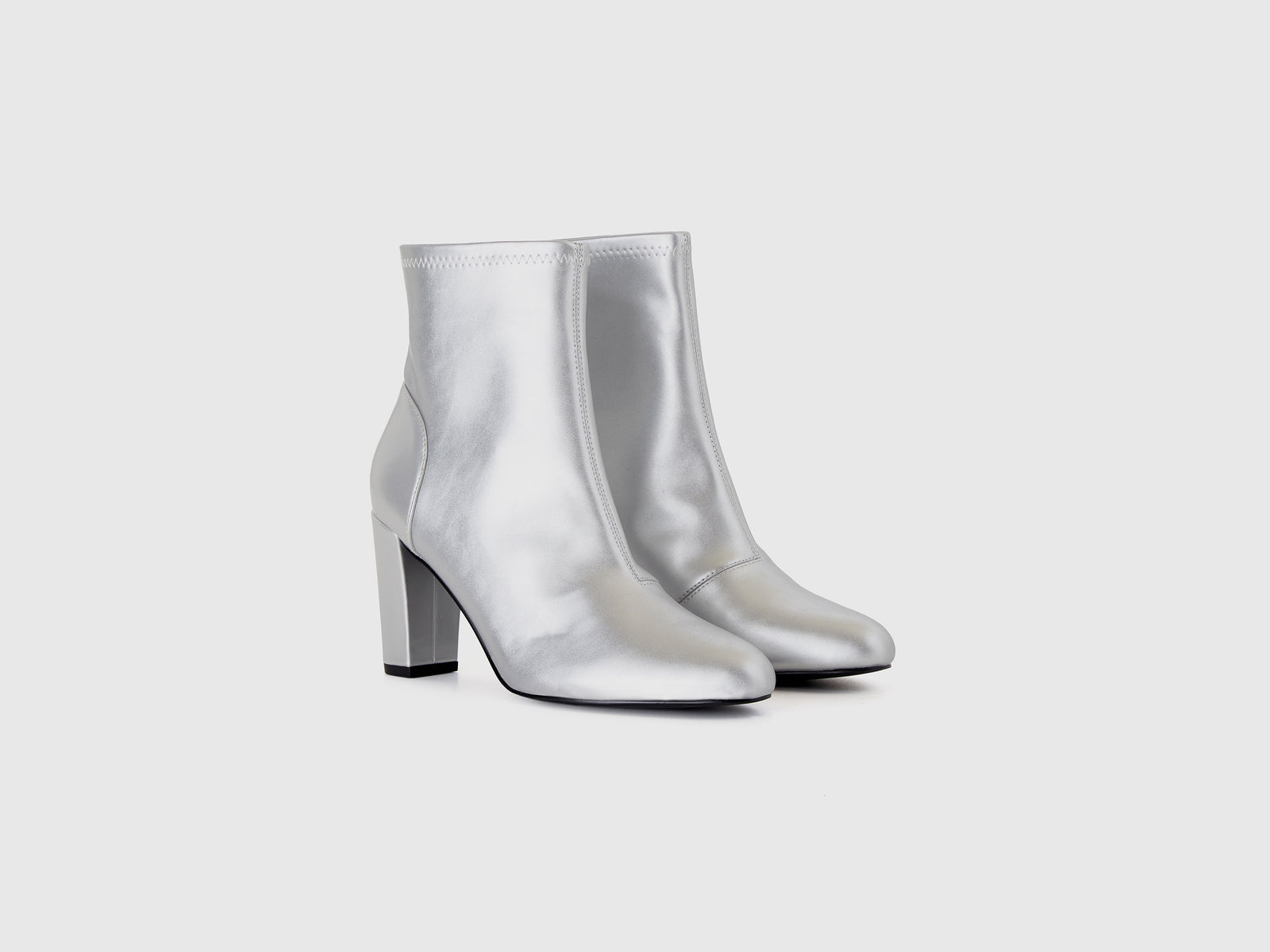 Tronchetti stretch con tacco da donna argento 3 | Benetton Outlet