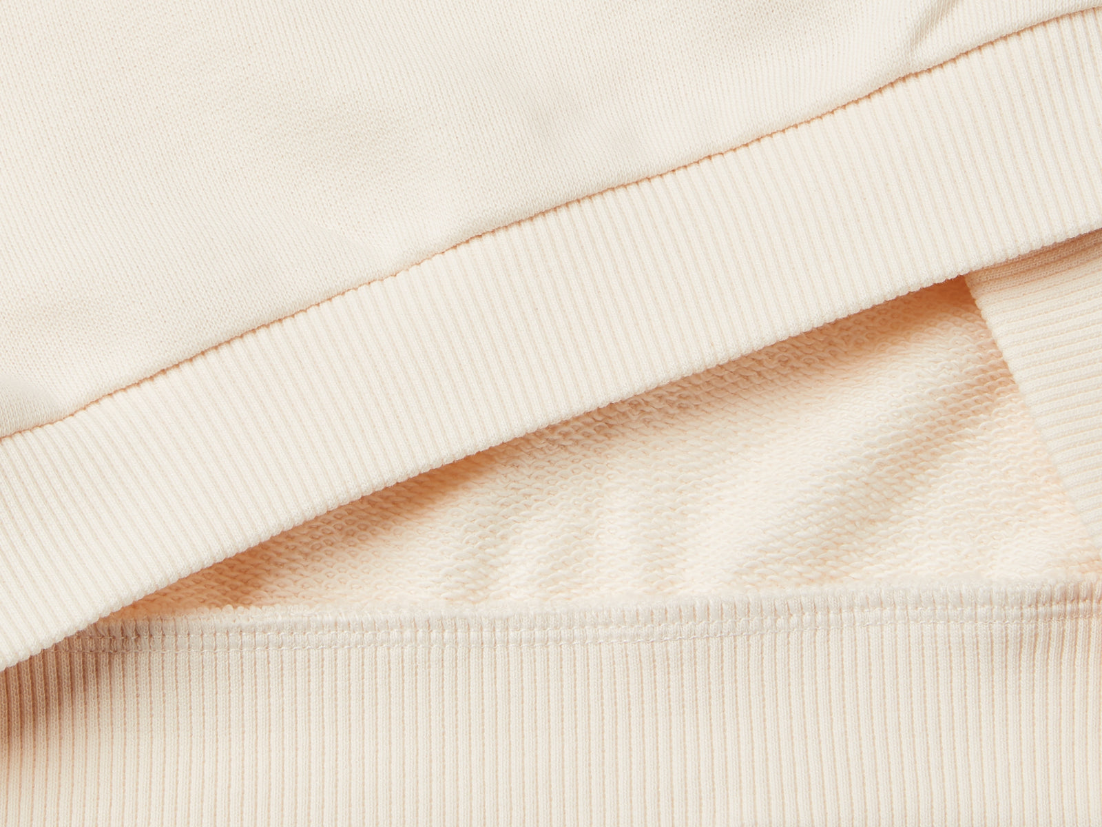 Felpa con applicazione effetto petali da bimba bianco panna 3 | Benetton Outlet
