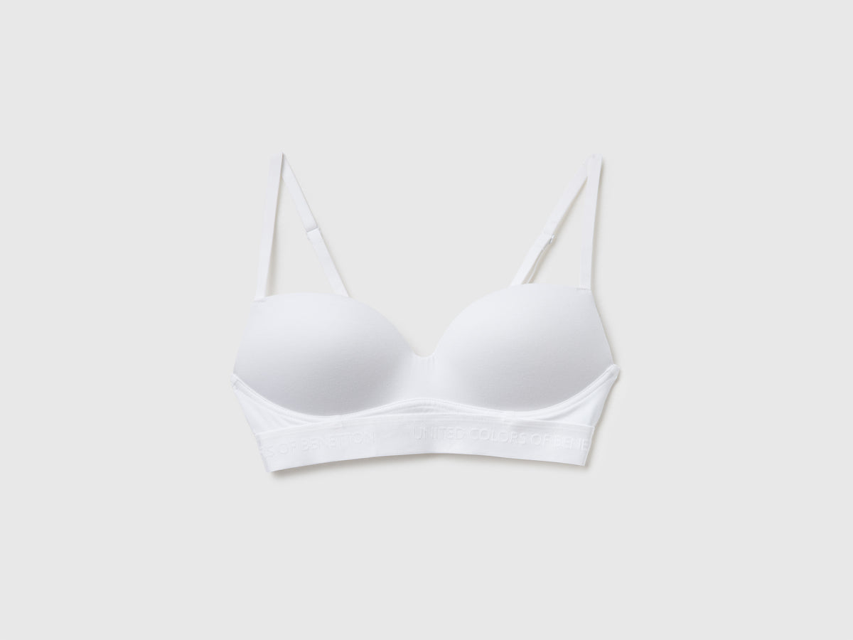 Reggiseno imbottito in cotone stretch