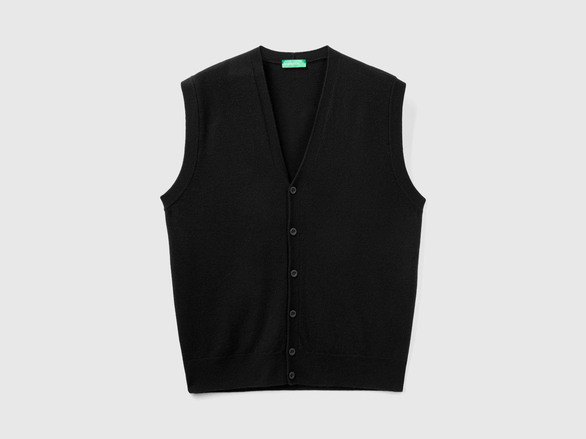 Gilet in pura lana Merino