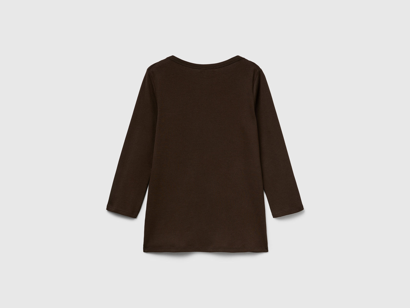 T-shirt con scollo a barchetta da donna marrone 2 | Benetton Outlet