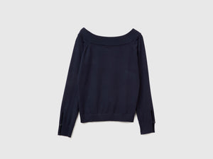 Maglia con scollo bardot