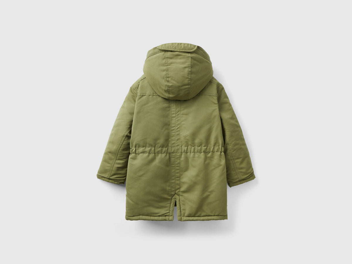 Parka imbottito con tasche