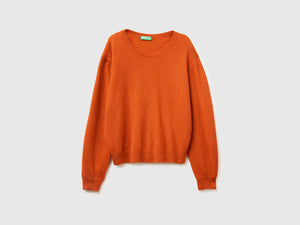Maglia relaxed fit in pura lana Merino