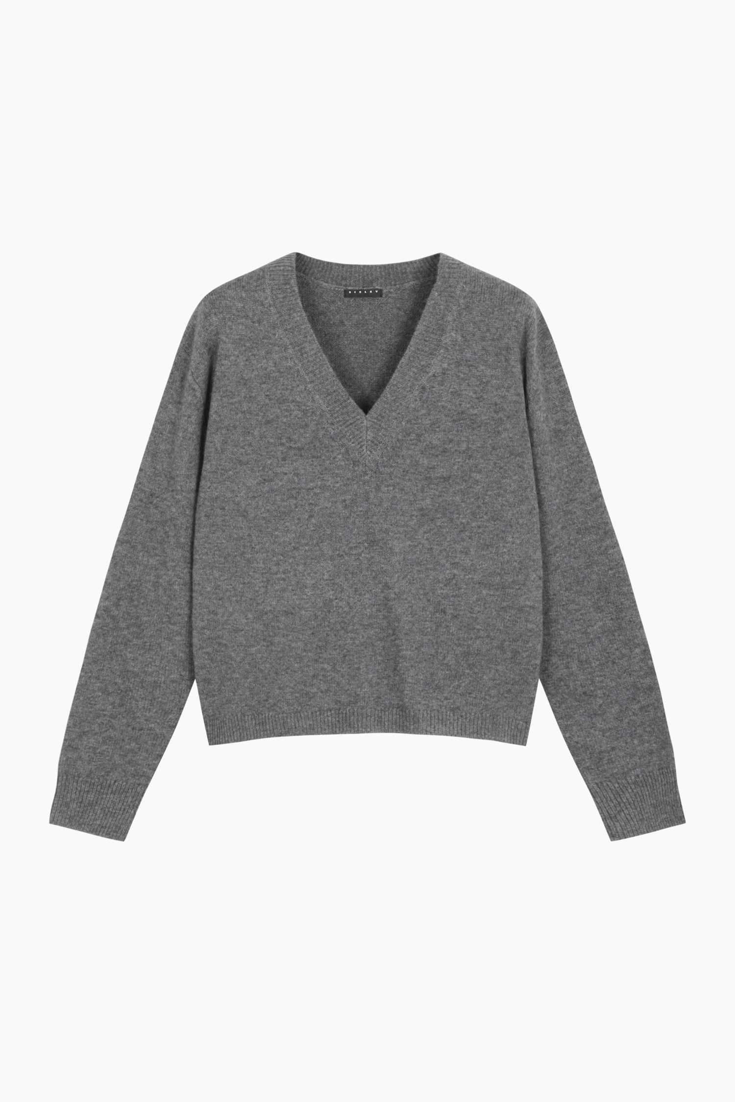 Maglia con scollo a V da donna grigio | Sisley Outlet