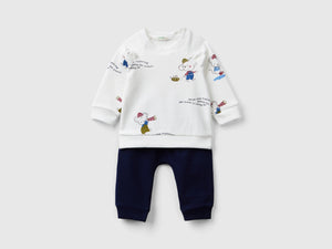 Completo in felpa stretch