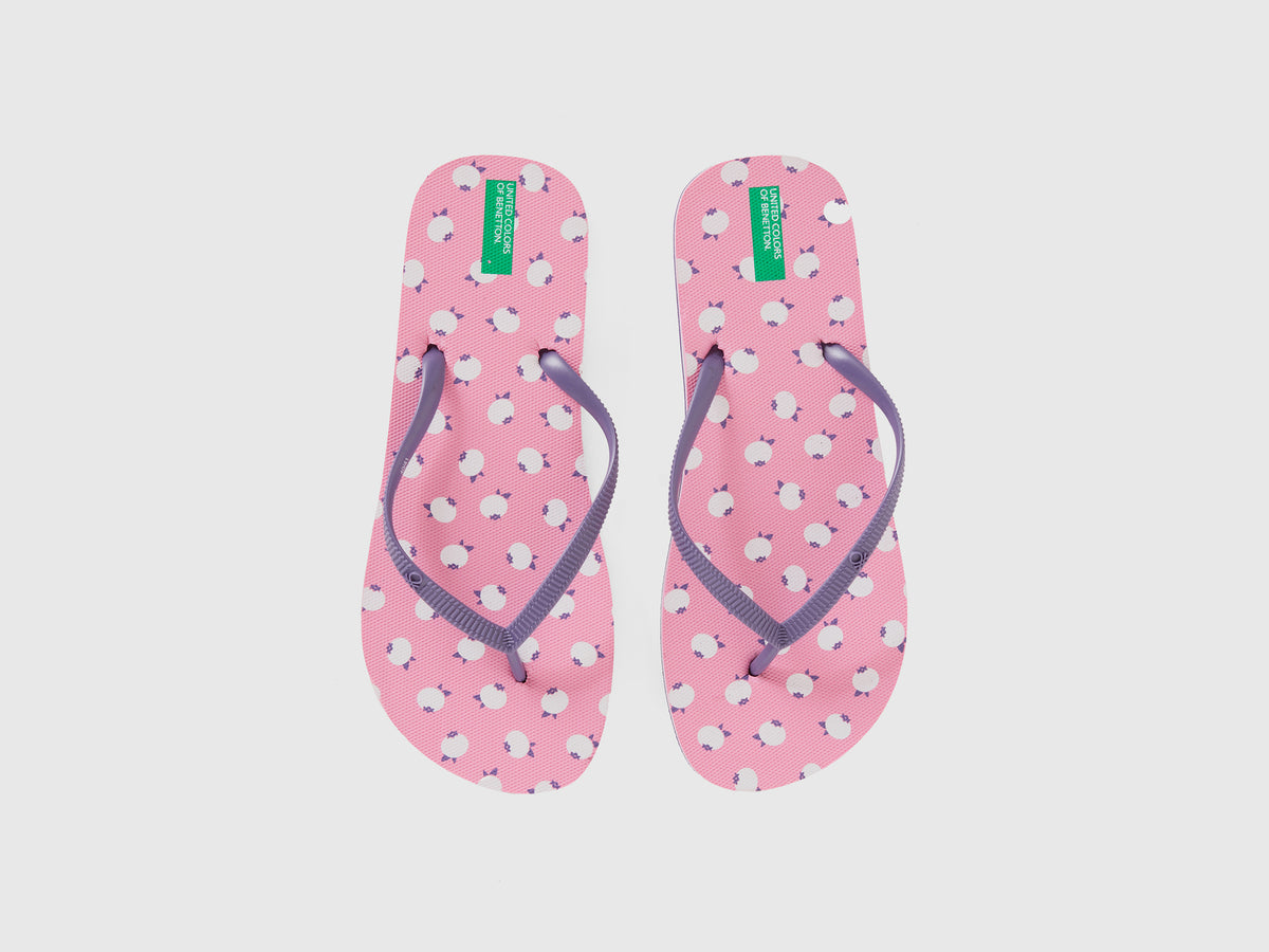 Infradito con pattern mirtilli