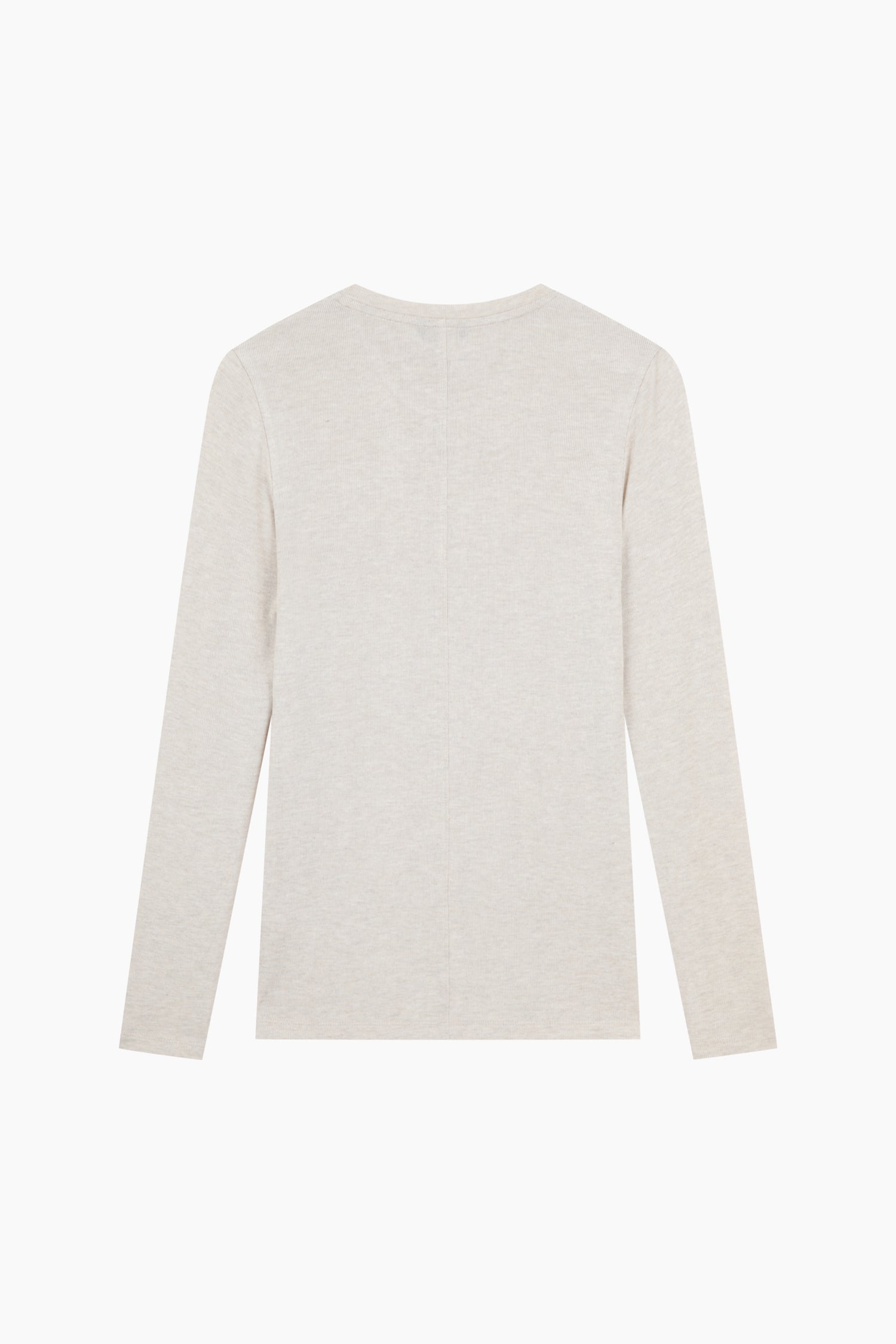 T-shirt girocollo aderente da donna beige 2 | Sisley Outlet